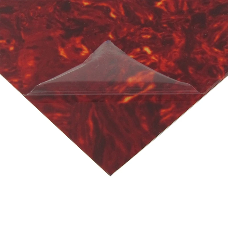 1Pc Pickguard Blank Sheet Celluloid PVC Muticolor Acoustic Guitar Pick Guard Blank Material Sheet Self-Adhesive 20x17cm view 3