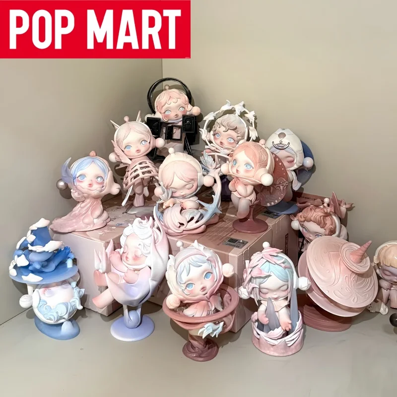 

Genuine POP MART SKULLPANDA Entrance and Exit Door Dining Table Series Blind Box Trendy Toy Doll Desktop Ornament festival Gifts