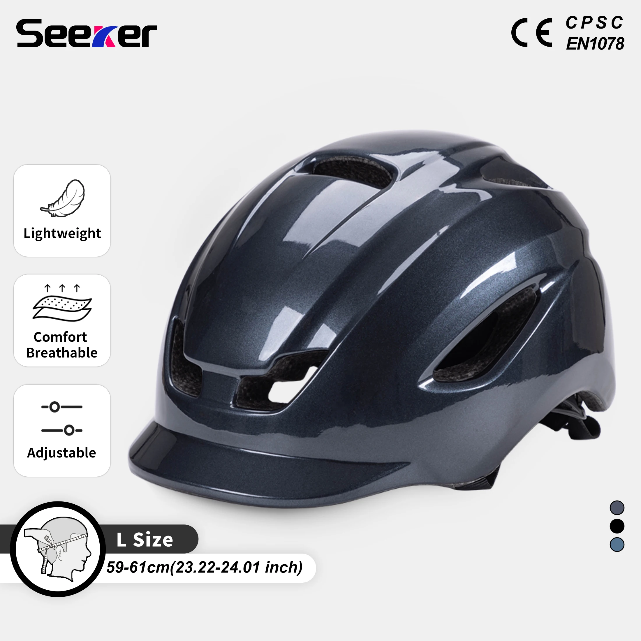 

Seeker Bicycle Helmet Mountain Bike Integrated Men's Cycling Helmet Adult Bicycle Road Cycling Sports Women's Helmet