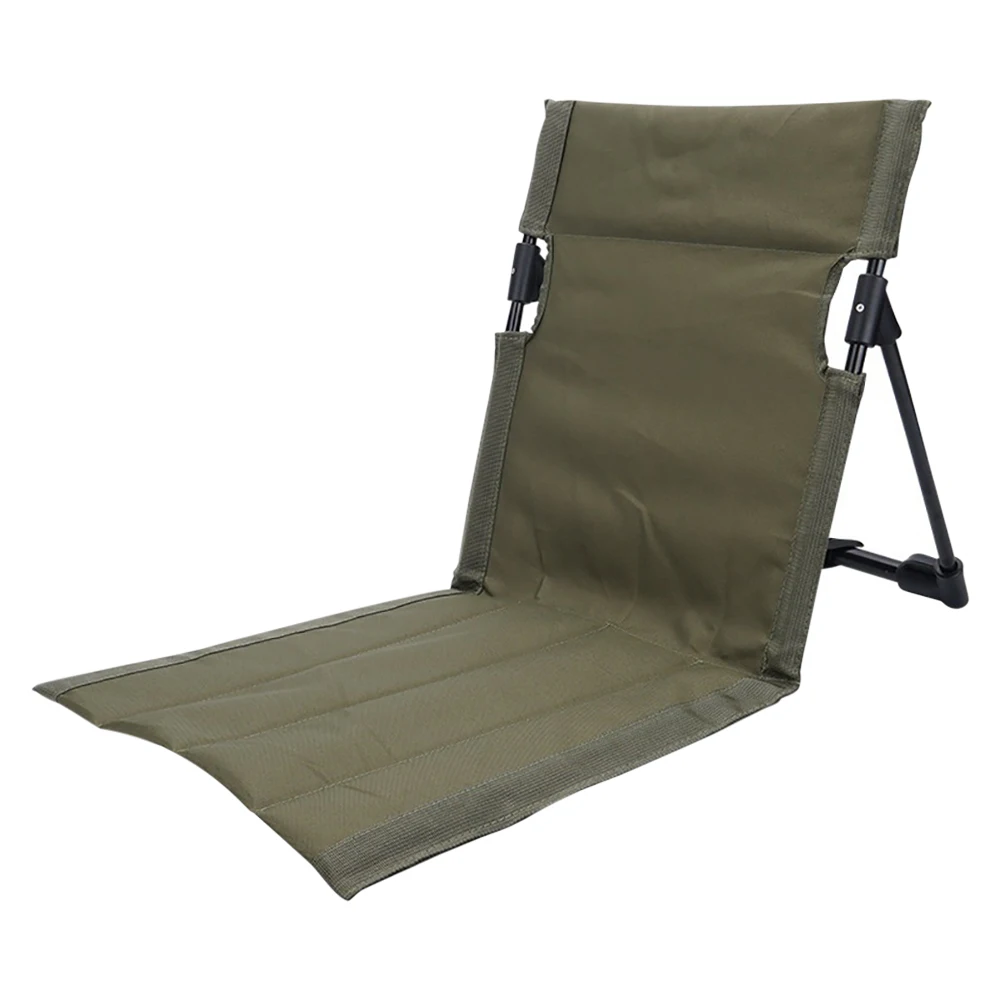 Foldable Camping Chair Outdoor Garden Park Single Lazy Chair Backrest Cushion Picnic Camping Folding Back Chair Beach Chairs