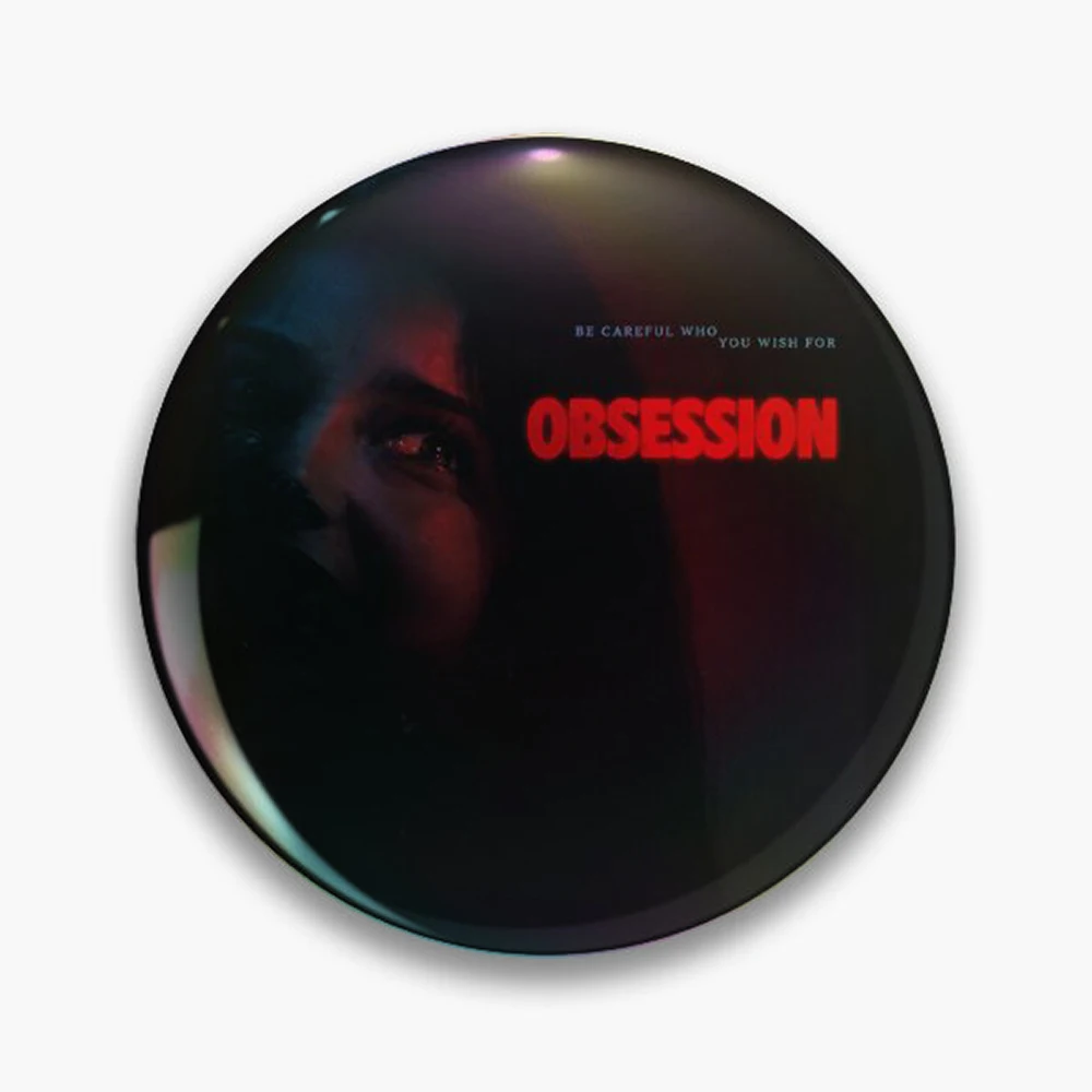 Obsession Movie Pin Holographic Star Heart Pin Brooches Laminated Button Fashion Accessory