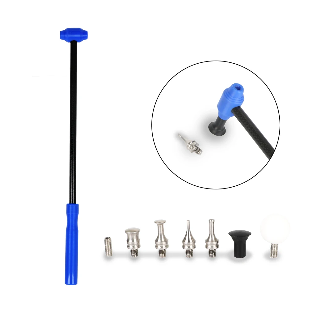 

Auto Body Repair Kit with Carbon Fiber Handle Titanium Alloy Tapper Hammer Portable M8 Screw Car Dent Repair Tool