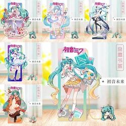 Hatsune Miku Metal Bookmarks with Eye-Catching Anime Themes Perfect Anime Gift for Cosplayers and Fans