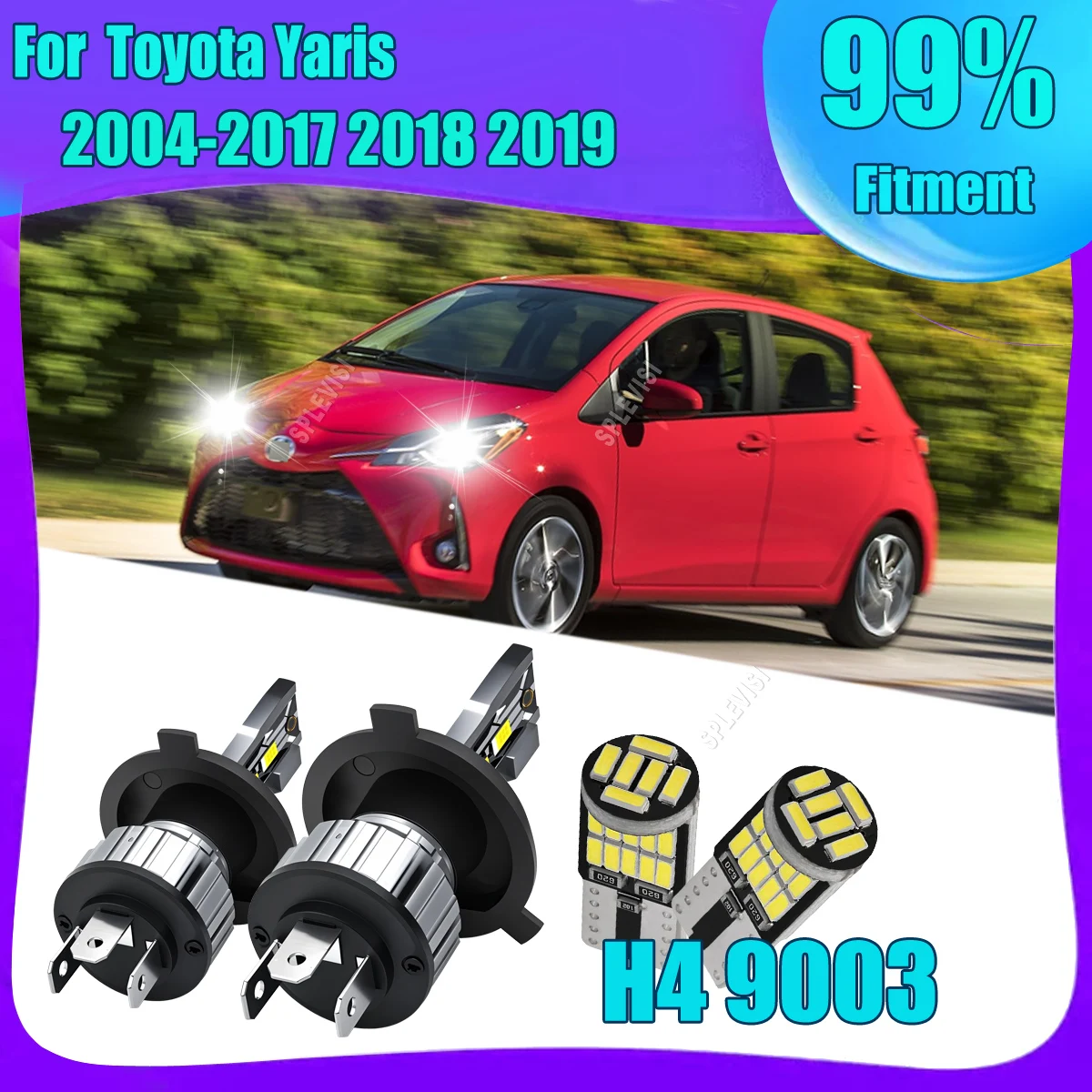 

Plug-and-Play 75W 7500LM LED CSP Car Headlights Safe Driving All Conditions For Toyota Yaris 2004 2005 2006 2007 2008 2009-2019