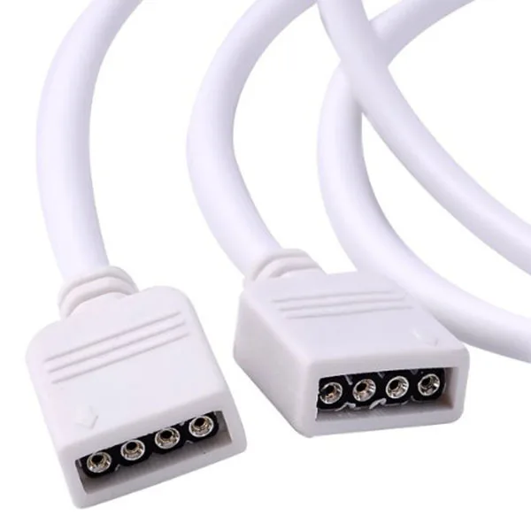 

10m Strip Extension Cord White with 4-Pin Connector No Welding Required Suitable for 5050 3528 Smd LED Strip