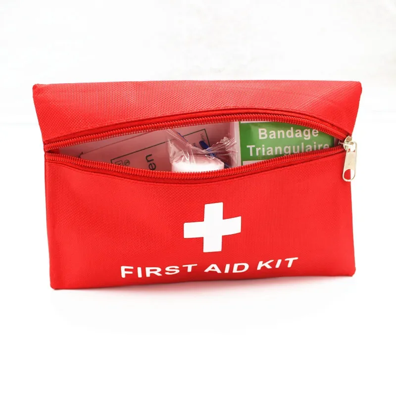 Portable Outdoor Travel First Aid Kits Emergency Medical Bag for Patches Bandage Pills Face Mask Storage Bag Pouch