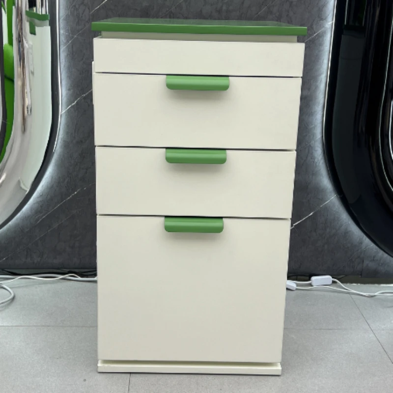 Tool cabinets, drawer floor to ceiling cabinets, hair salon special cabinets with sockets