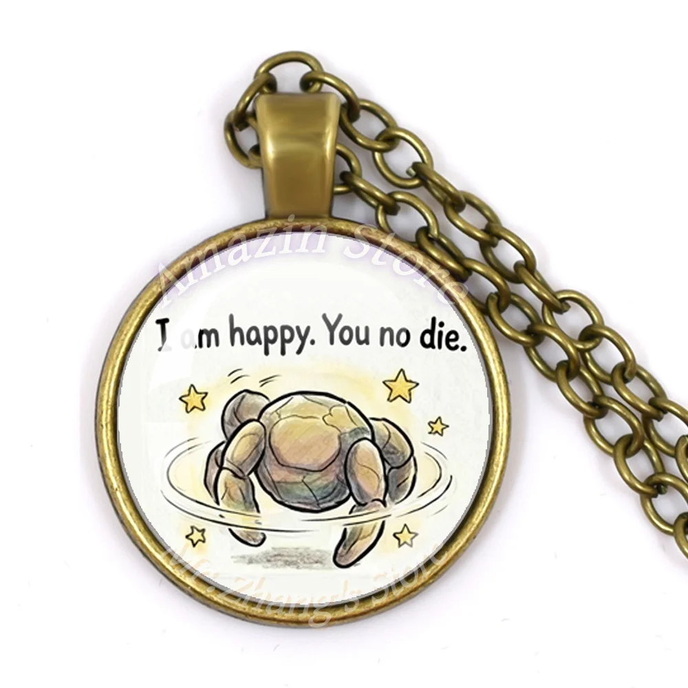 Project Hail Mary Rocky Cartoon Emoji Package 25mm Round Necklace Handmade Glass Decoration Glass Gift JD049