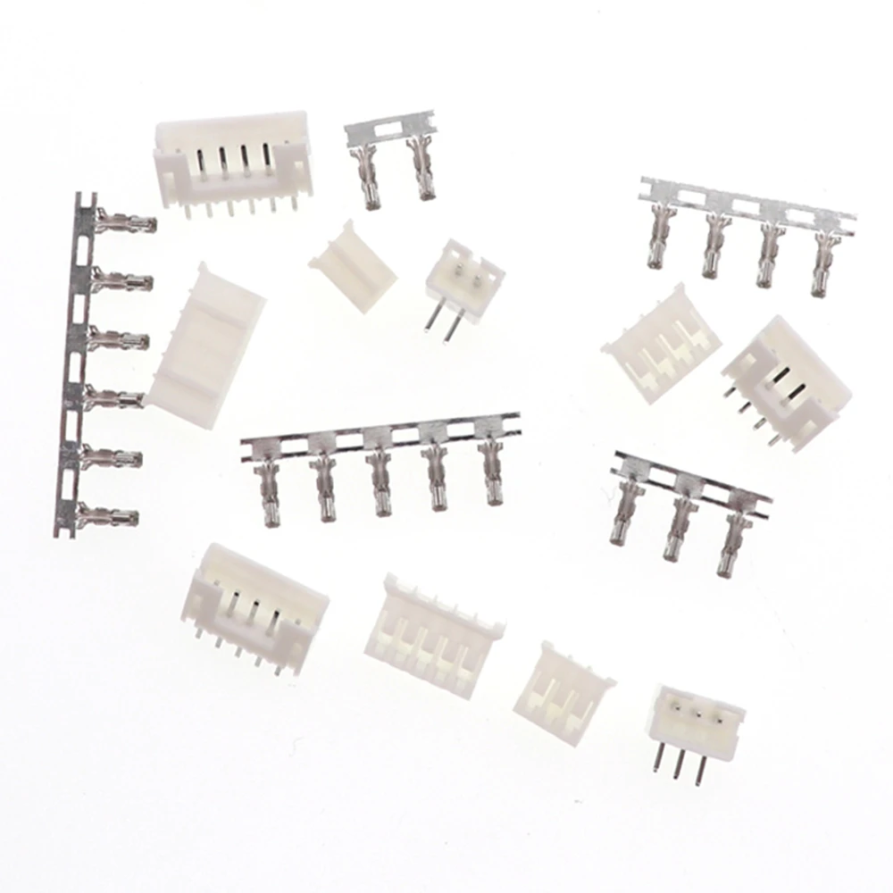10 jeux de bornes JST PH2.0 2/3/4/5 broches, coque en plastique, prise mâle + connecteur de fil de prise femelle PH2.0 2P 3P 4P 5P 6P 8P 10P 12P
