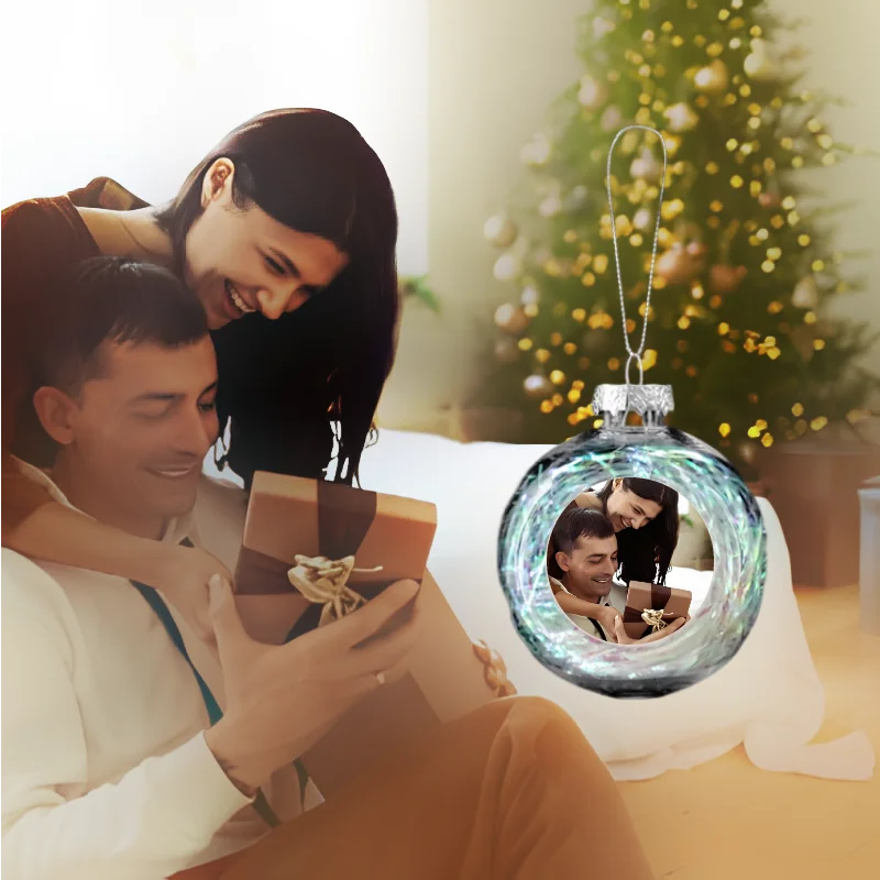 حلي عيد الميلاد المخصصة - حلي عيد الميلاد مخصصة مقاس 2.36/3.15 بوصة مع حلقة تعليق، مناسبة للزينة الاحتفالية