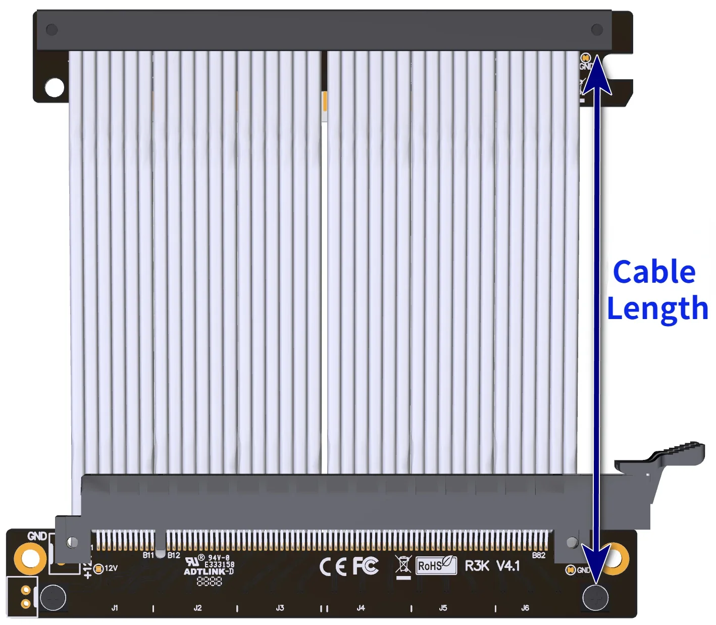 PCI-E 4.0 x16 Riser Cable RTX 3090 Gen4 Flexible Graphics Extension High Speed PCI E Reverse Riser 4.0 GPU for ITX A4 PC Chassis