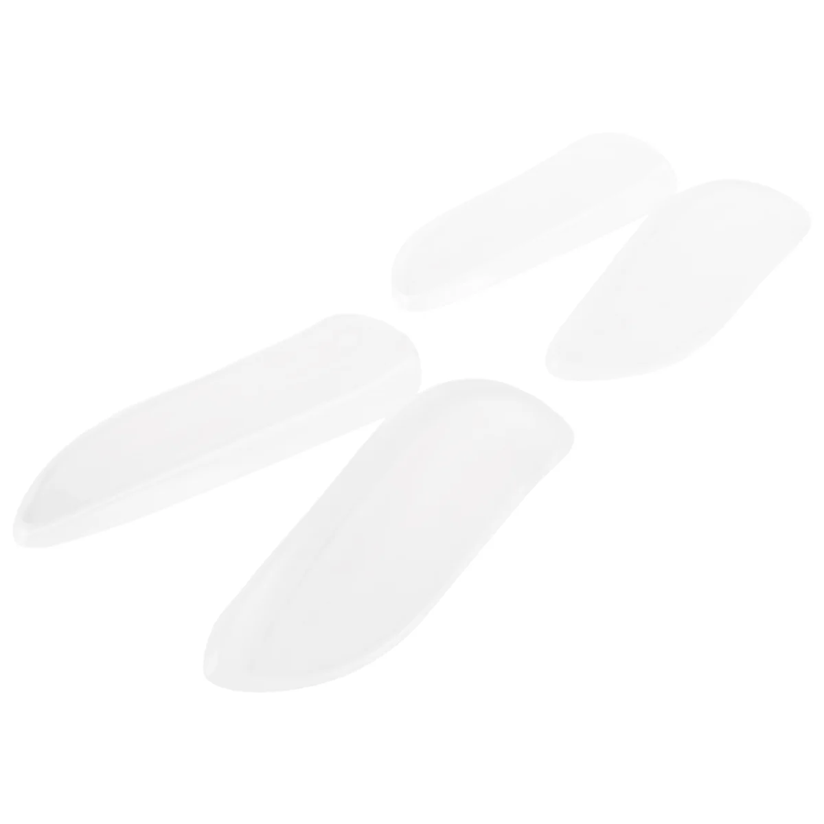 2 Pairs Medial & Lateral Heel Wedge Silicone Insoles - Corrective Adhesive Shoe Inserts for Foot Alignment, Knock Knee Pain,