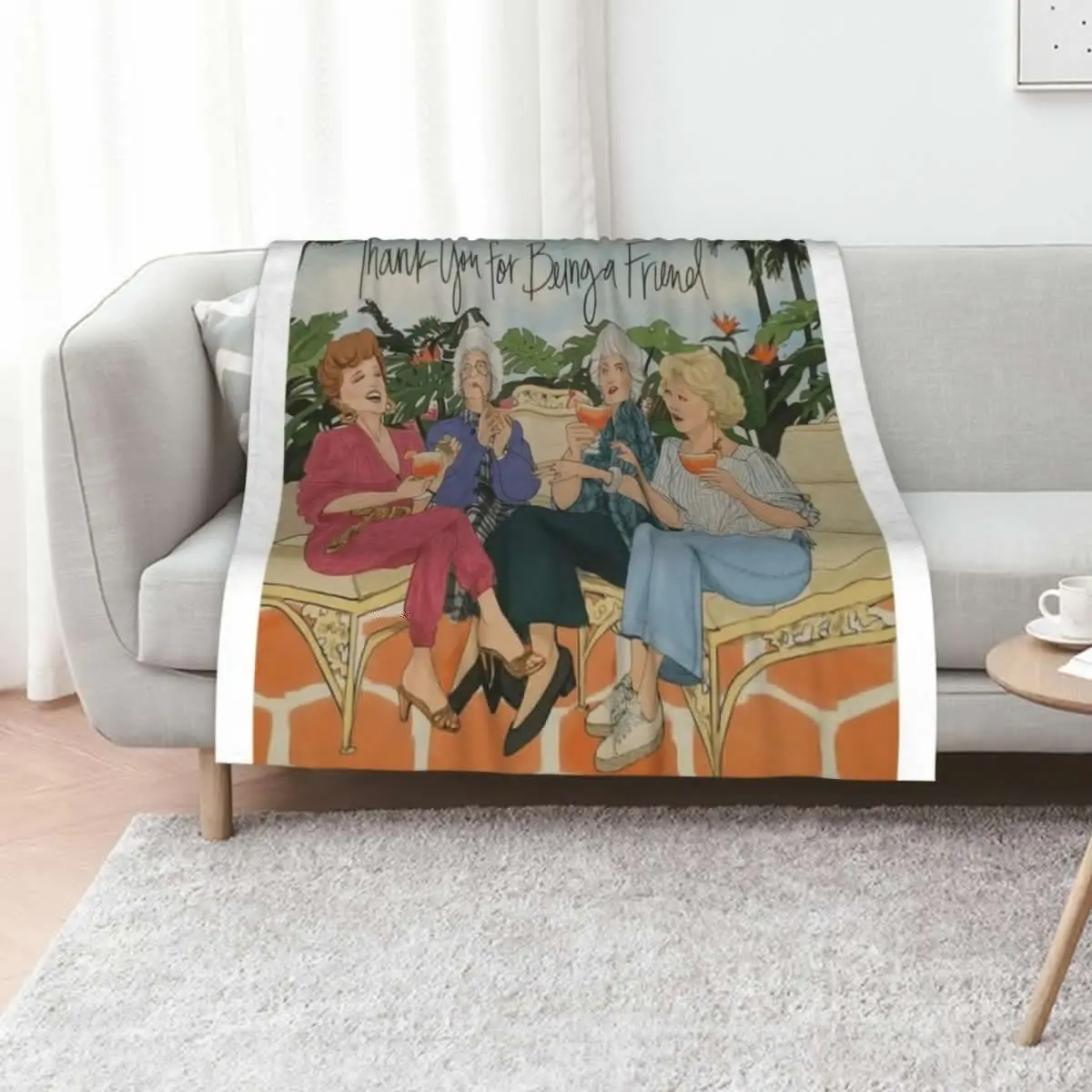 Thank You For Being a Friends Golden Girls Throw Blanket For Baby Sofa Quilt Sleeping Bag Sofa heavy to sleep Blankets