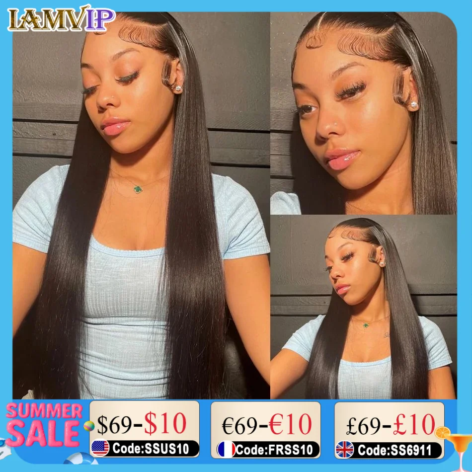 

Bone Straight 220 Density Hd Lace Frontal Wig Human Hair Wigs Pre Plucked Hd Transparent 13x4 13x6 Inch Front Soft Baby Hair Wig
