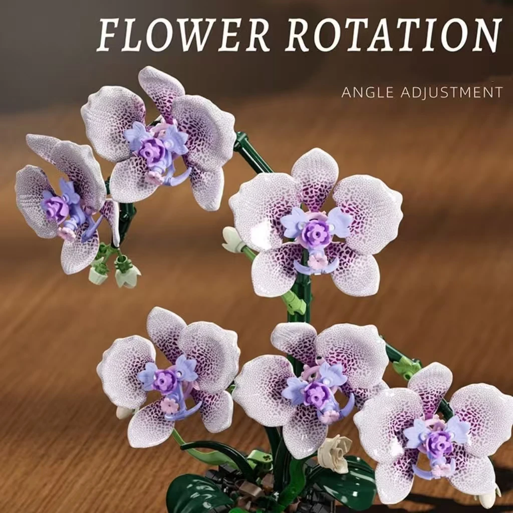 مكعبات بناء زراعة الزهور، الأثاث، الديكور، لعبة DIY، هدية عيد الحب الرومانسية، هدية العيد، لعبة أحجية الصور المقطوعة