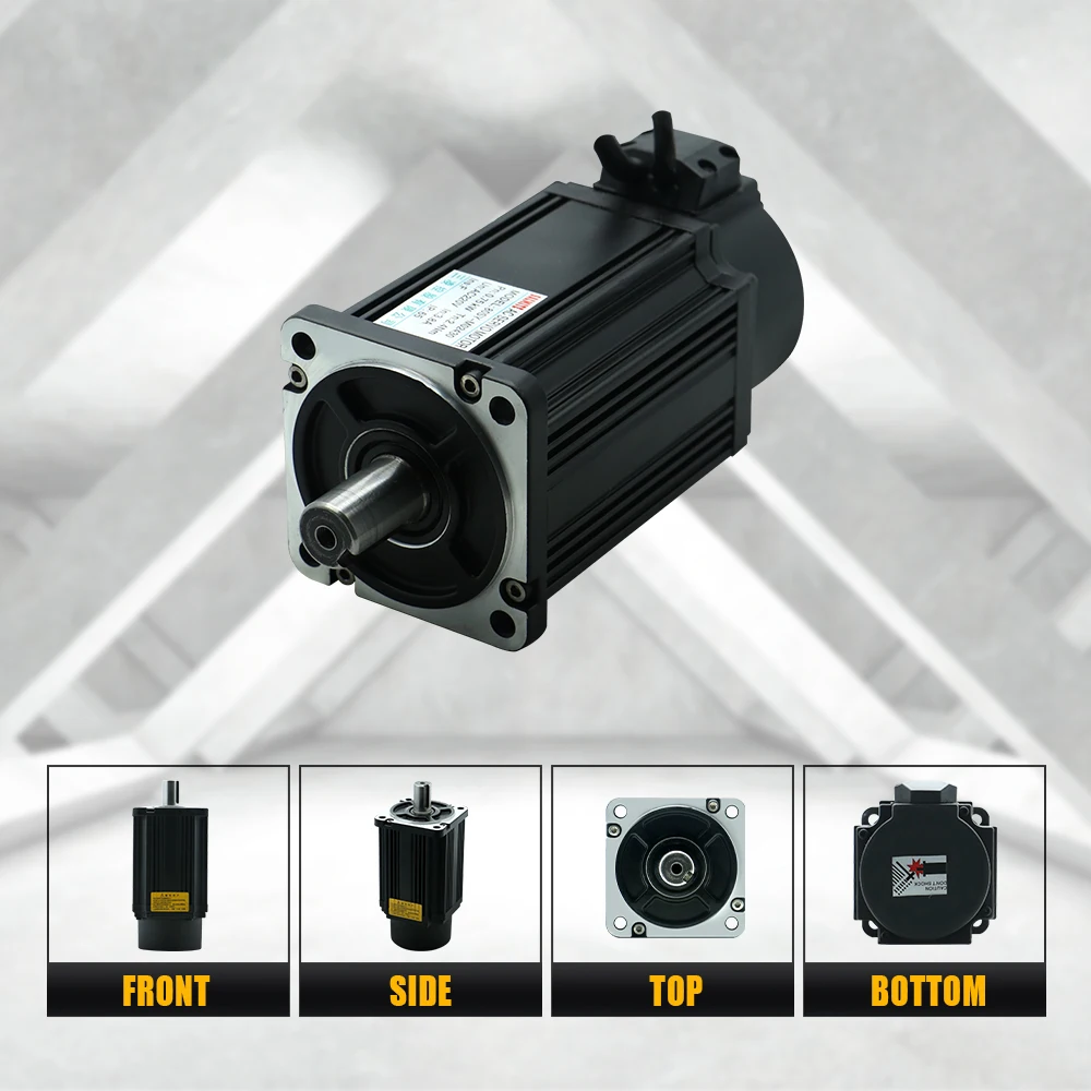 Kit Motor Servo AC HLTNC 750W 2.4N.M. Motor 0.75KW 80SY-M02430 Dengan Driver Servo