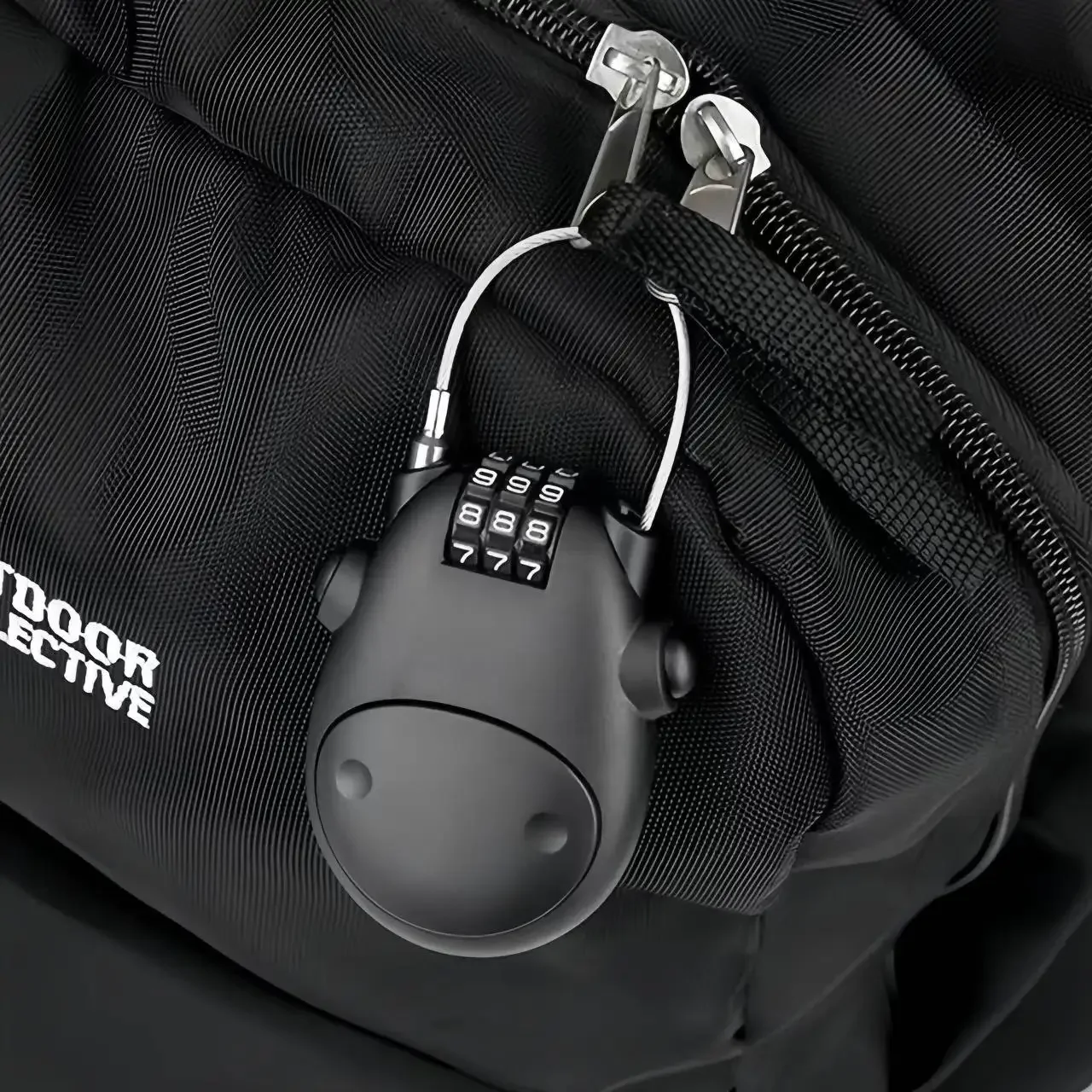 Motorcycle Steel Cable Code Lock Suitcase Car Sled Telescopic Wire Rope Lock Helmet High-precision Code Wheel Password Lock image 5