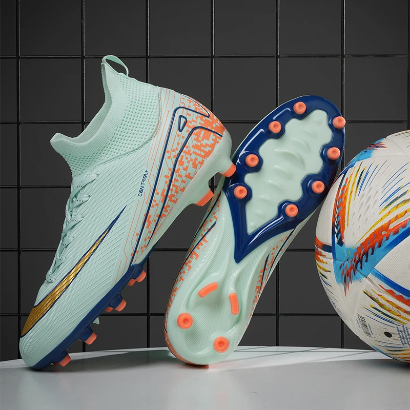 أحذية كرة القدم المجتمع المهنية الميدان AG/FG رصع أحذية كرة القدم عادية ملابس رياضية المرابط حذاء رياضة عدم الانزلاق أحذية كرة القدم