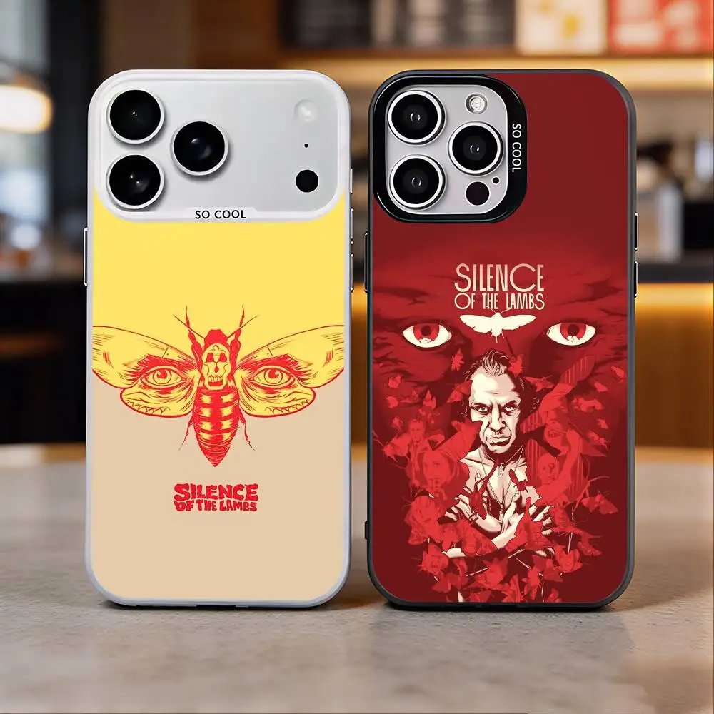 

The S-Silence Of The L-Lambs Colorful Silver Back Phone Case For IPhone 17 16 15 14 13 12 11 Plus Pro Max Plus