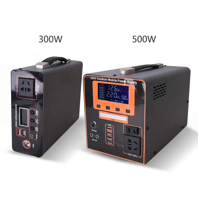 

500 Вт 1000 Вт 1500 Вт литиевая батарея солнечный генератор портативная зарядная станция освещение портативная система питания с инвертором