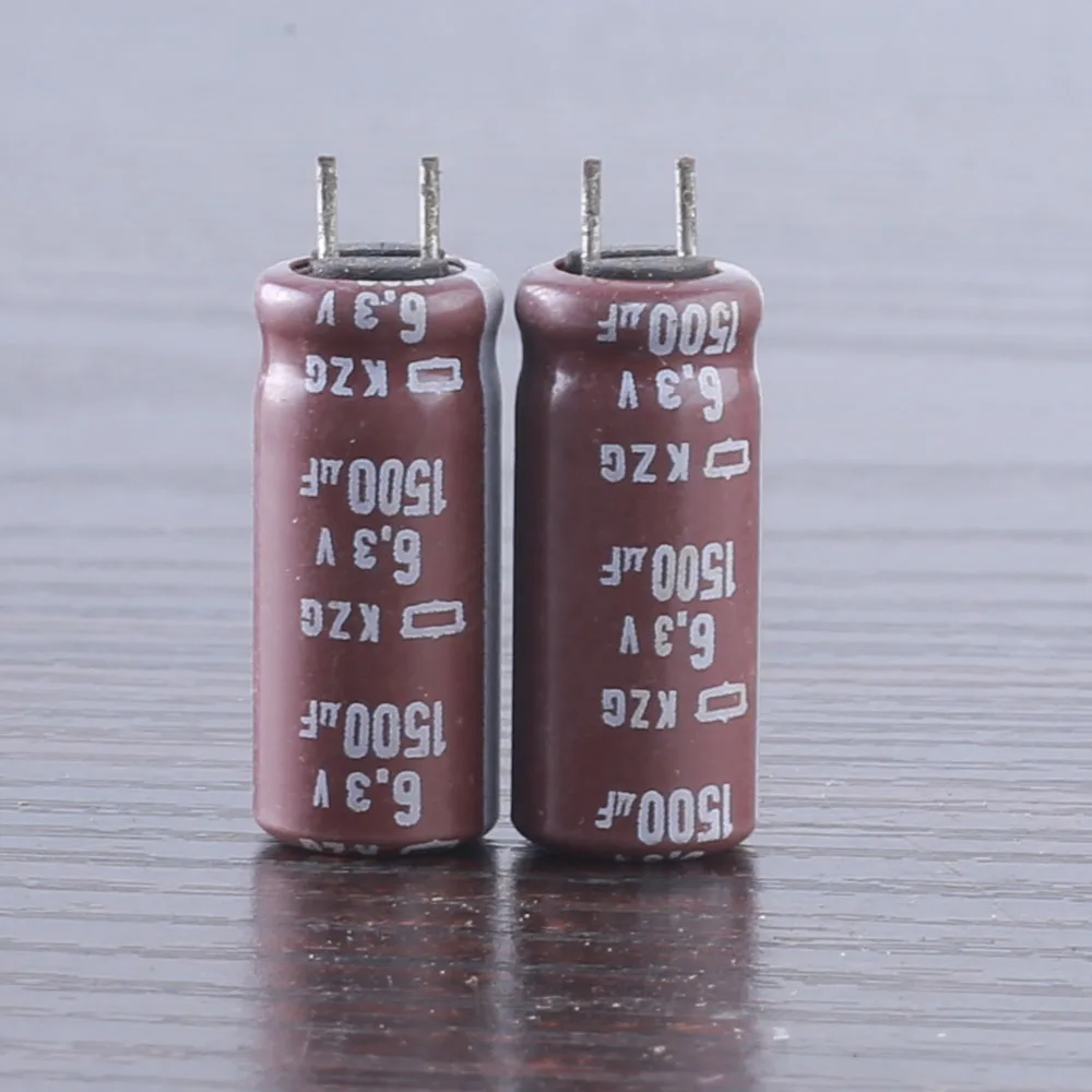 20 개/몫 1500 미크로포맷 6.3V NCC KZG 시리즈 8x20mm 초저 ESR 6.3V1500uF 알루미늄 전해 커패시터 105