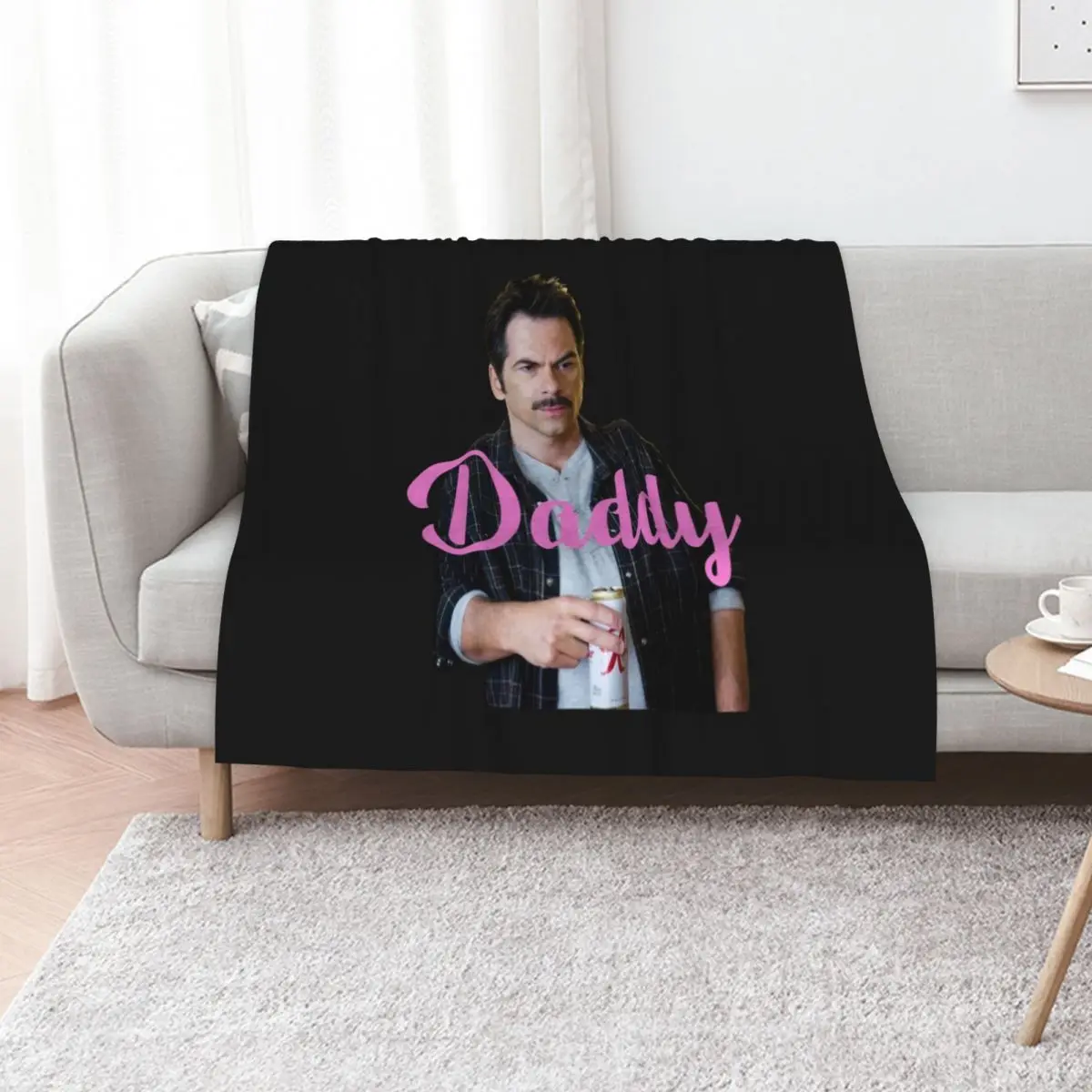 Classic Daddy S#wan T.wilight, Charlie S#wan, Daddy, Daddy S#wan, Team Charlie Throw Blanket Flannels wednesday Cute Blankets