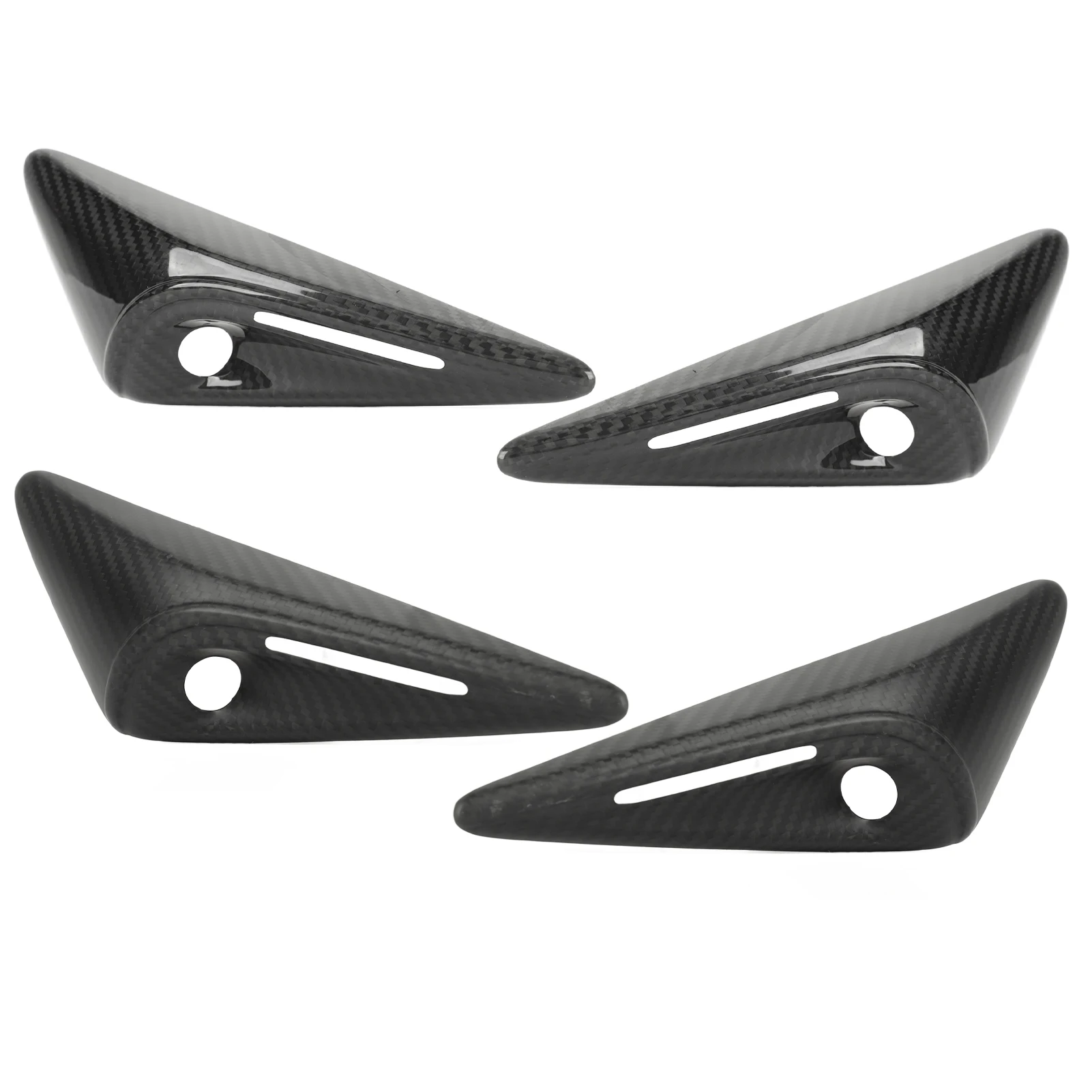 

Side Mudguard Camera Trim Stylish Left Right Carbon Scratch Resistant Lightweight Side Camera Vent Trim for