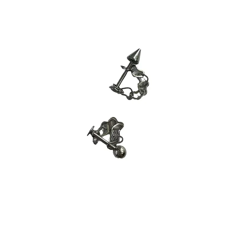 1PCS Punk Trendy Heart Labret Lip Ring Titanium Nose Ring Steel piercing Lip Clip Cuff Body Piercing Jewelry