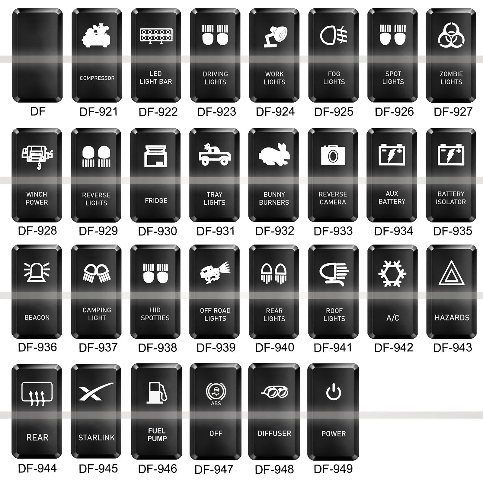 3A 12V برتقالي LED دفع زر أضواء الضباب لتويوتا 4x4، الطرق الوعرة، تاكوما، FJ كروزر واند كروزر برادو