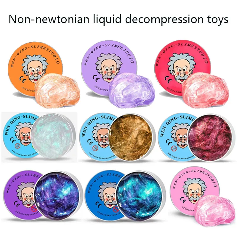 Lab Putty Crystal Clear Glass (1 Pack) Best Thinking Smart Crazy Stress Putty with Tin, Sensory & Bouncing Toy Children Gifts