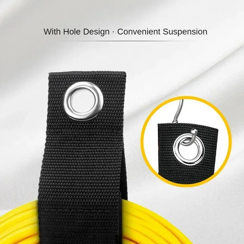 4pcs Heavy-Duty Storage Straps Reusable Extension Cord Organizer Cable Ties Hose Storage Accessory Holder Garage Organization image 5