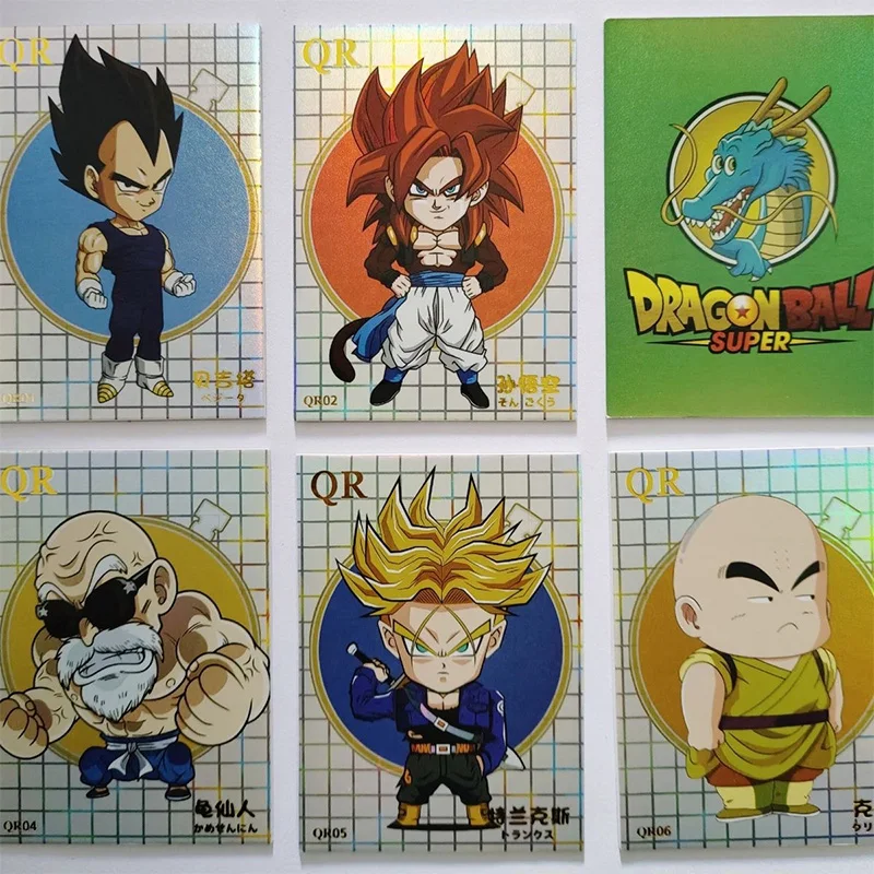 

Аниме Dragon Ball QR-карты Son Goku Vegeta IV Android 18, коллекционные карты Frieza, подарки на Рождество и день рождения, детские игрушки