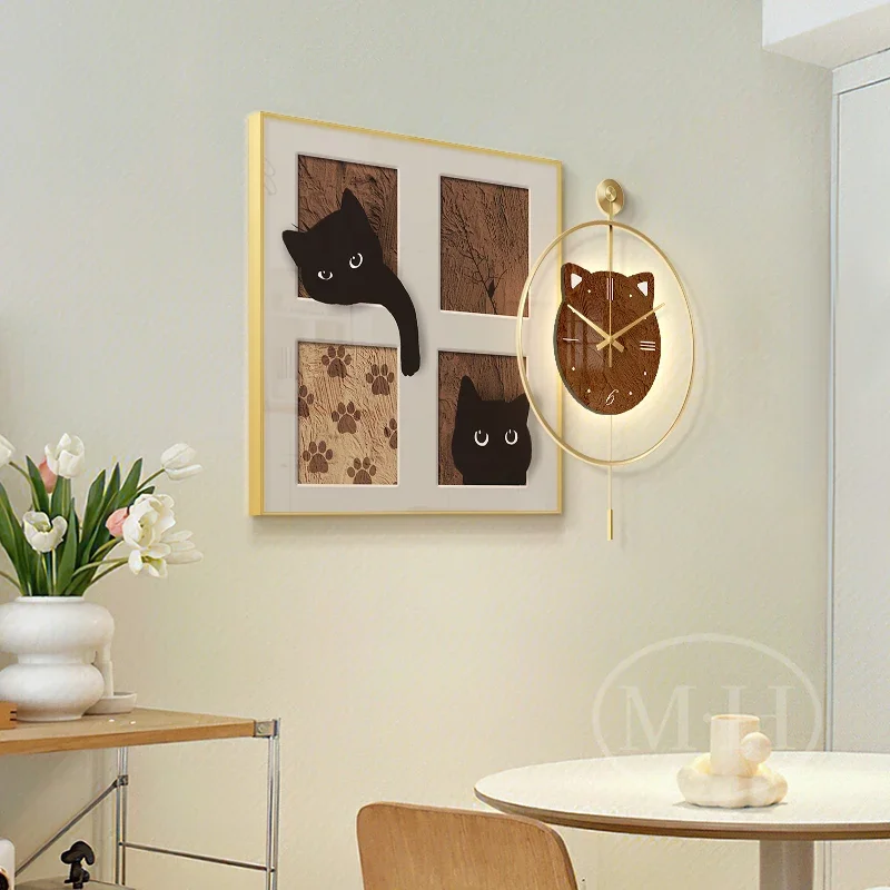 Xenomorph Nordic Wall Watch Aesthetic Xenomorph Minimalist Cute Wall Watch Design Simple Luxury Vintage Horloge Home Decoration
