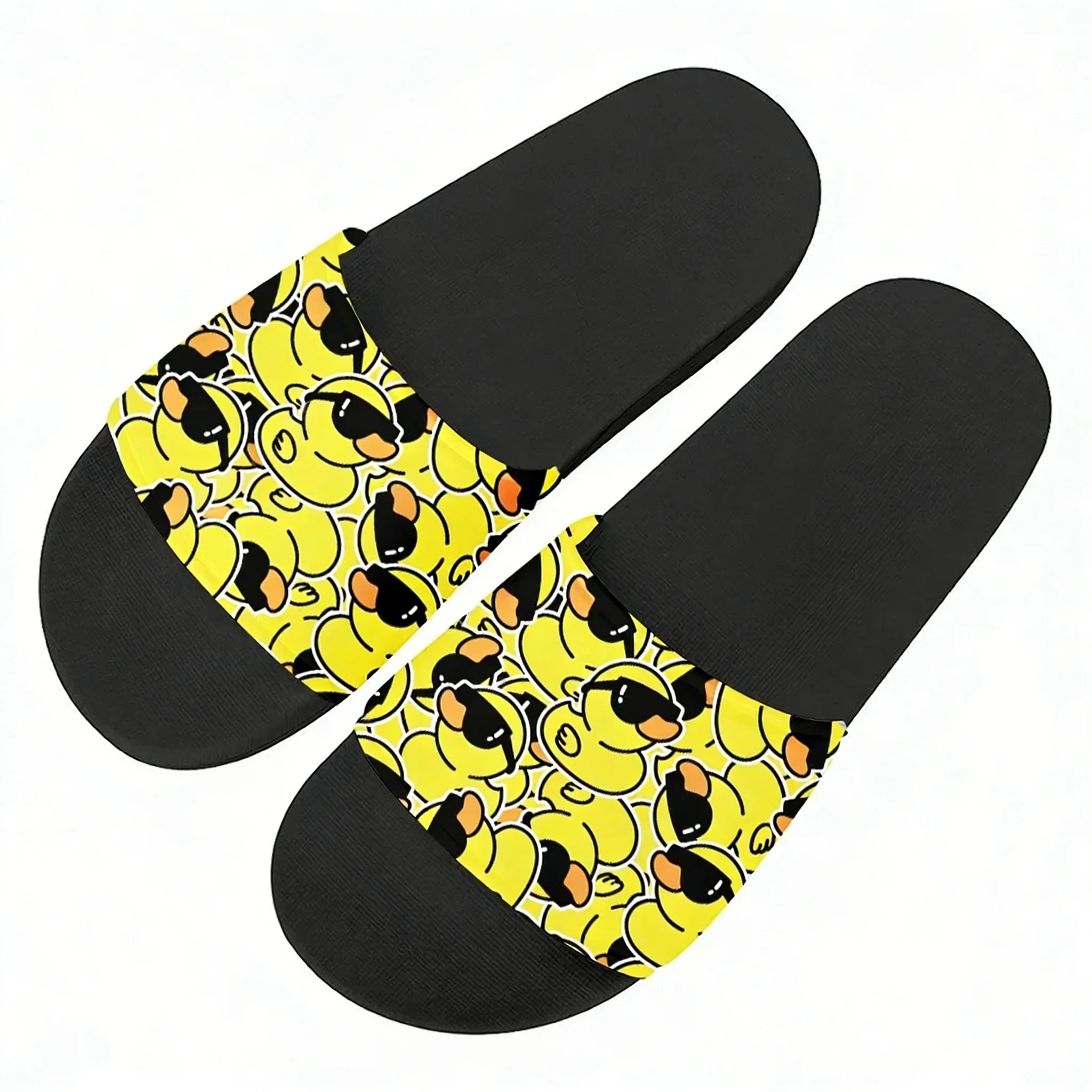 

Yellow Duck Printed Pattern Slippers Home Water Shoes Mens Womens Teenagers Outdoor Beach Pool Sandals Custom Summer Slipper