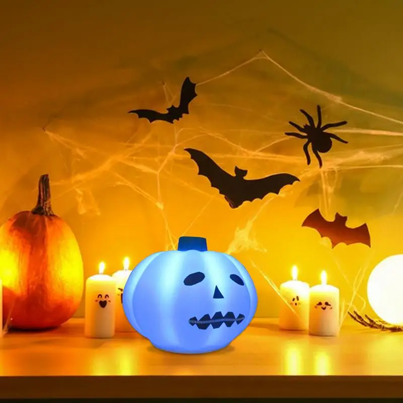 

Halloween Pumpkin Lamp Silicone Pumpkin Night Light Pumpkin Decor Silicone Rechargeable Night Lamp For Tabletop Kitchen