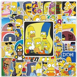 10/30/50pcs Cartoon The Simpsons Stickers for Laptop Water Bottle Phone Case Motorcycle Waterproof Cute Kids Sticker Toys Decals