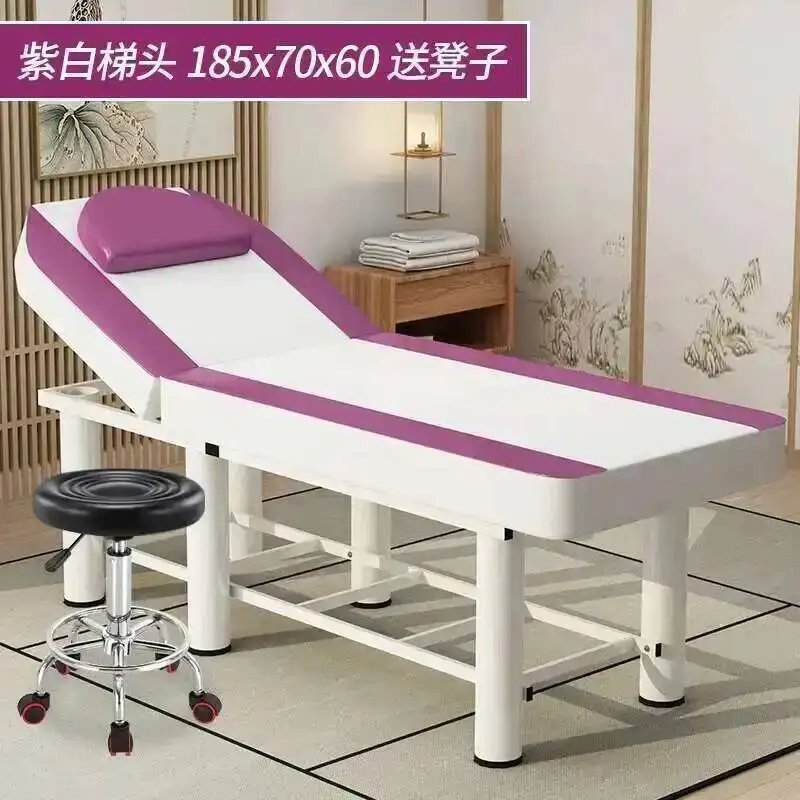 Stretcher Lounger Cosmetic Bed Pedicure Aesthetic Folding Massage Bed Tattoo Portable Massageliege Beauty Furniture MQ50MB