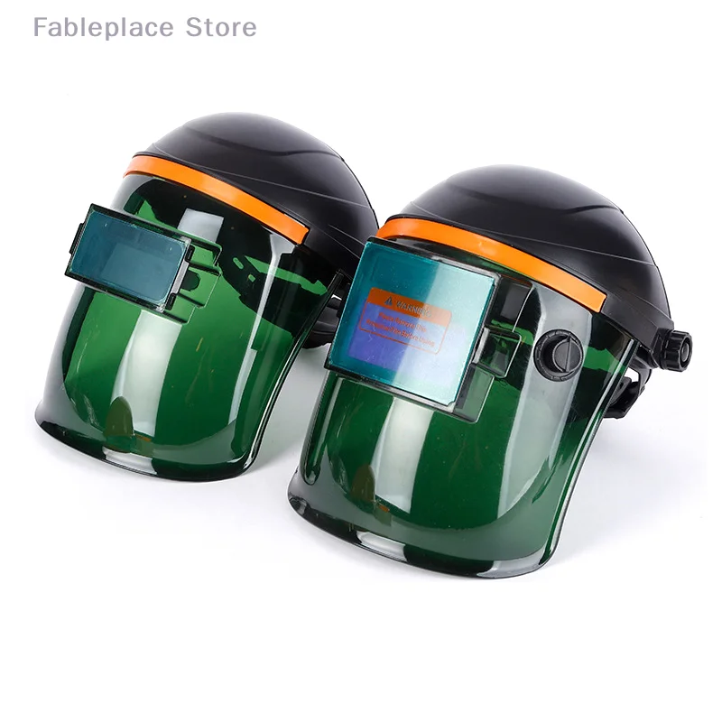 

Solar-Powered Welding Helmet with Large/Small Screen - Auto-Darkening Safety Gear for Grinding