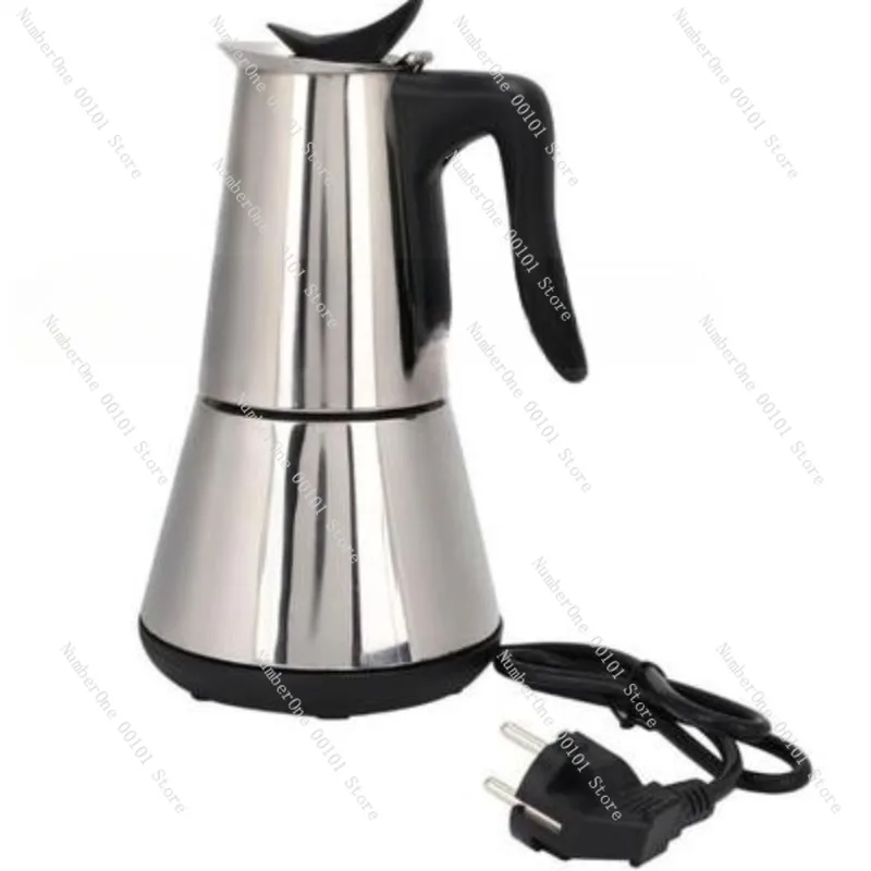 

Mocha pot 6 people stainless steel 304 anti-burn dry automatic power-off coffee machine pot 300ml