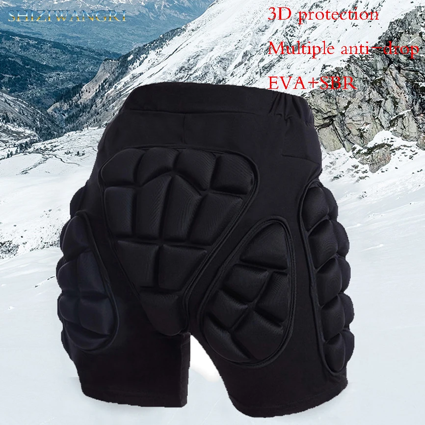 S-3XL Outdoor Sports Ski Skate Snowboard Protection Skiing Protector Skating Protective Hip Padded Shorts