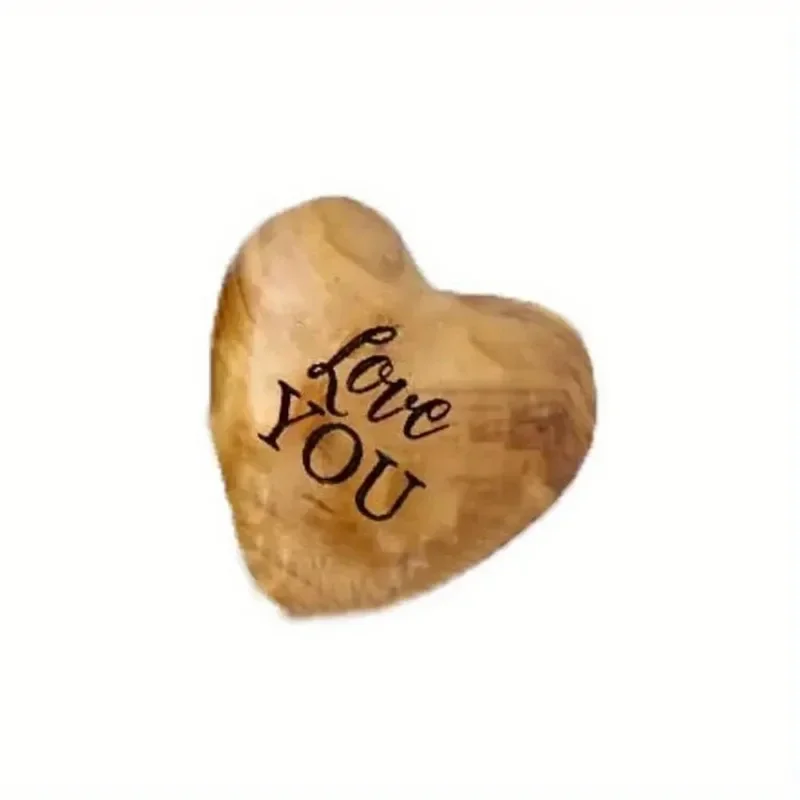 Small Pocket Hug Wooden Heart-shaped Token Handmade Item Portable Creative Gift Valentine\'s Day Gift