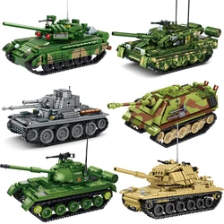 WW2 Military Germany JAGDPANTHER G1 Armor Vehicle Type 59 Medium Tank Battle Bricks Army Model Building Blocks Set Kids Toys