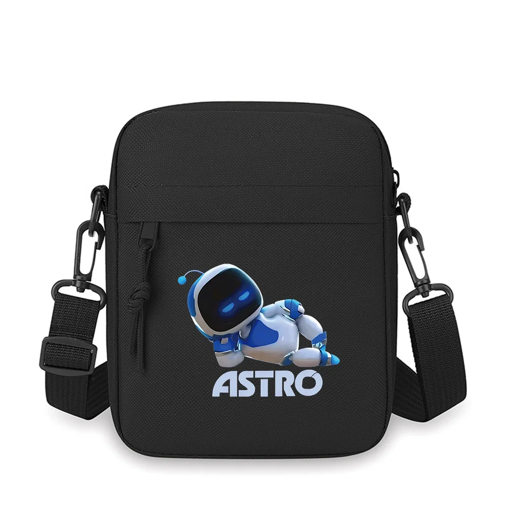 

Robot laying,antenna,blue,gaming,design Men Crossbody Bag Single Shoulder Women Cartoon Anime Film Printing Design Unisex