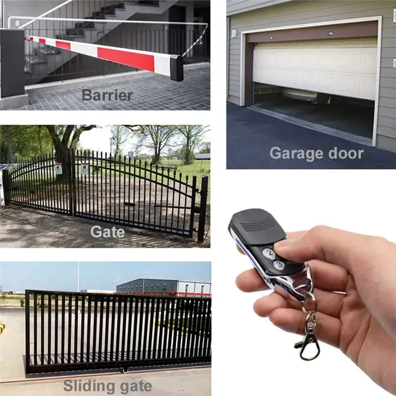 Y47A Garage Door Remote Control Replacement for SOMMER 4020 4026 TX03-868-4 868MHz 4 Buttons Black Silver