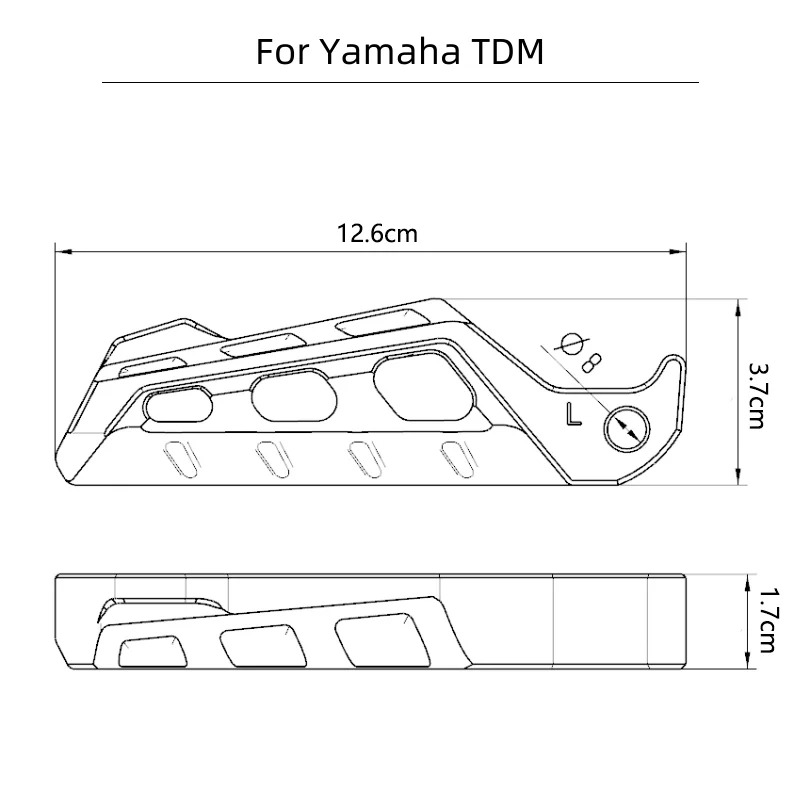 For Yamaha TDM 850 1991-2001 TDM 900 2002-2013 Motorcycle Accessories CNC Rear Passenger Footrest Foot Rest Pegs Rear Pedals