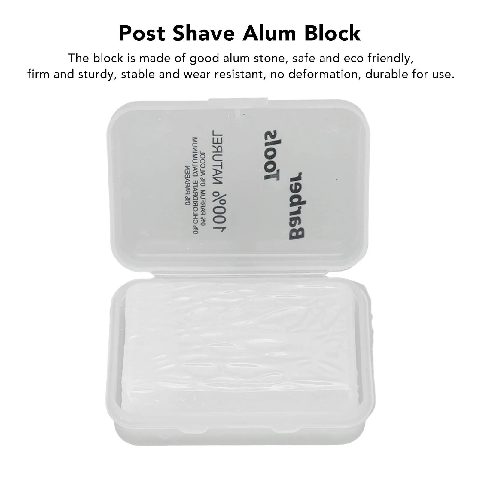 After Shave Alum Block Home Travel Portable Men Skin Soothing Post Shave Stone for Razor Cuts Nicks After Shave Block Alum Block