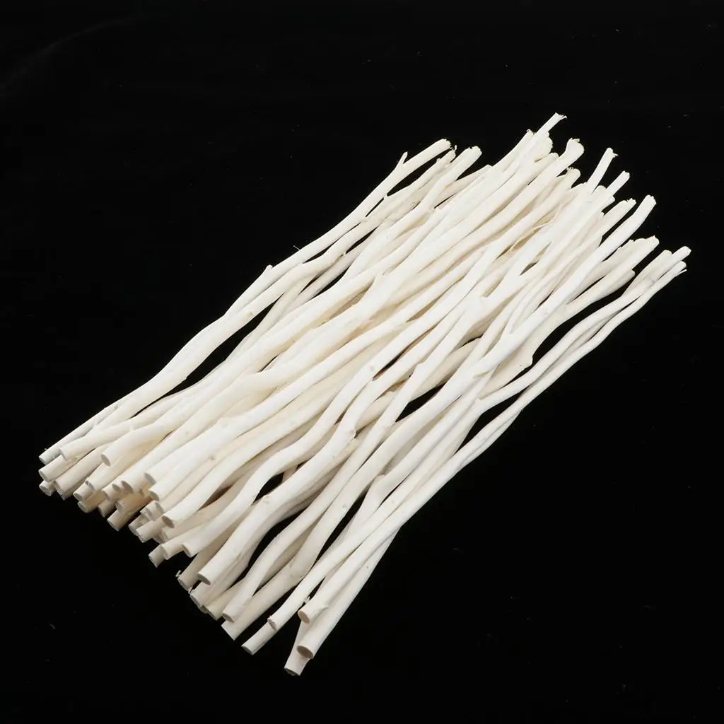 50 Wooden Sticks, Natural Round Wooden Dowel Rods, Craft Sticks for DIY Craft