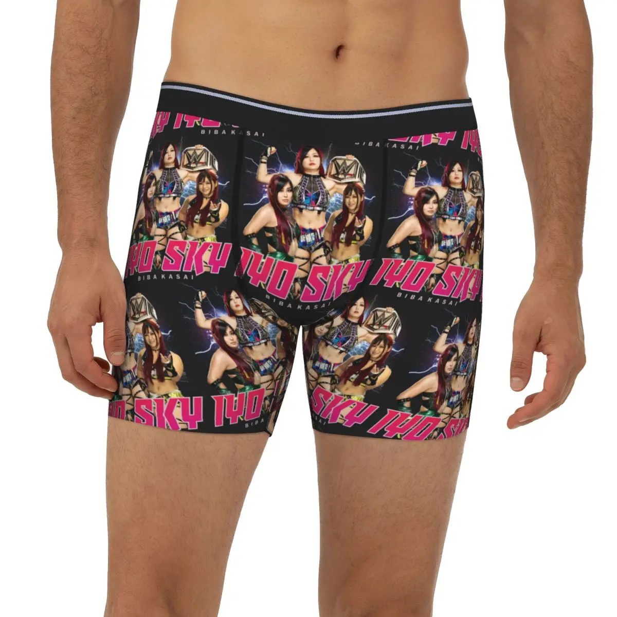 

Iyo Sky Long Boxer Underpants Short Men's Panties Ventilate Underwear for Homme Man Boyfriend Gifts