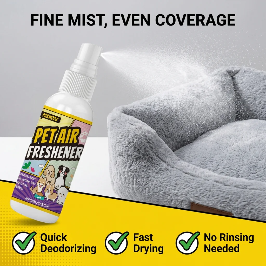 Pet Air Freshener, Pet Odor Eliminator, Safely Remove Pet Smell, Odor Neutralizing Spray for Home, Litter Box & Pet Areas