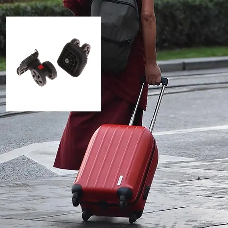 

1/2 Pair Luggage Wheel Repair Set 360 Degree Swivel Replacement Durable Suitcase Wheels Travel Accessories Wear Resistant